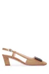 Roger Vivier Slingback Shoes With Oversized Buckle Detail In Pink