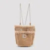 Roger Vivier Tres Vivier Backpack With Buckle And Chain Strap In Multi