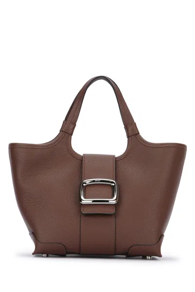 Roger Vivier Brown Viv Choc Mini Tote