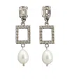 Roger Vivier Buckle A Pair Of Pearl Earrings In White