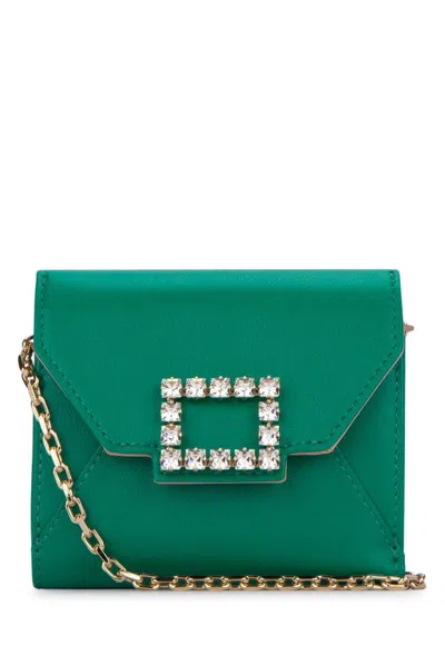 Roger Vivier Buckle Chain In Green