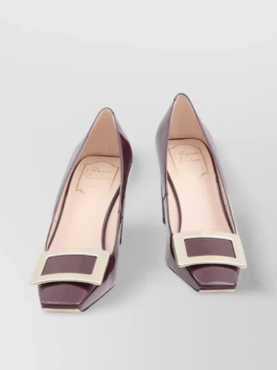 Roger Vivier Buckle Detail Block Heel Pumps