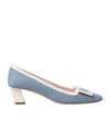 Roger Vivier Buckle Detail High Heels In Blue