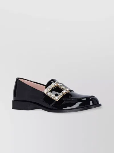 Roger Vivier Buckle Embellished Patent Loafers