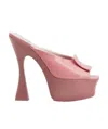 Roger Vivier Buckle High-heeled Sandals In Pink