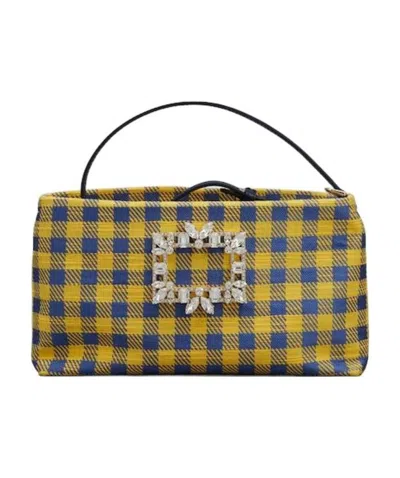 Roger Vivier Buckle Shoulder Bag In Brown