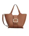 Roger Vivier Buckle Shoulder Bag In Brown