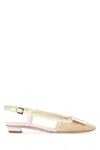 Roger Vivier Bv Braided Lac B Sling Dec 25 In Neutral