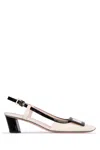 Roger Vivier Belle Vivier Covered Buckle Slingback Pumps In Patent Leather In C019cireb999nero