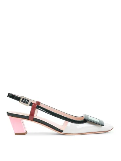 Roger Vivier Belle Vivier 45 Slingback Pumps In Patent Leather In Multi