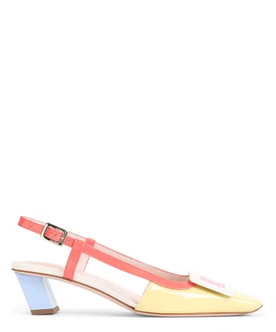 Roger Vivier 45 Lacquered Buckle Pumps In Multicolour