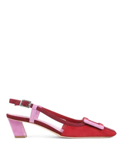 Roger Vivier Bv Stripes Pumps In Red
