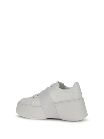 Roger Vivier Calfskin Platform Sneaker In White