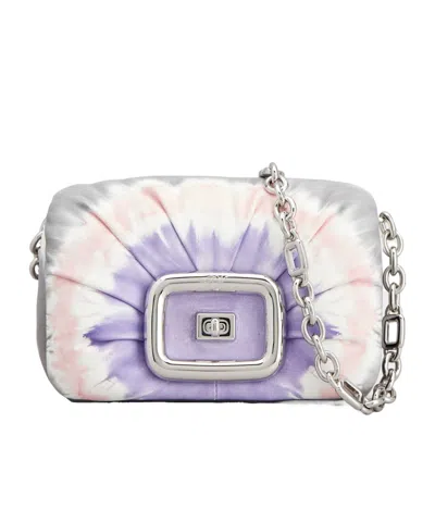 Roger Vivier Chain Flip Shoulder Bag In White