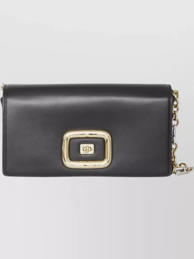 Roger Vivier Chain Strap Leather Shoulder Bag
