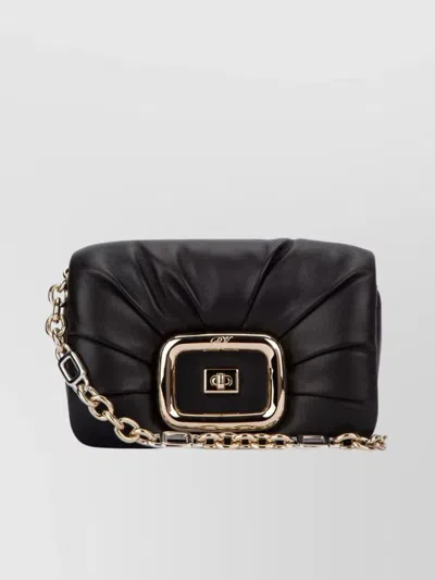 Roger Vivier Chained Quilted Shoulder Bag