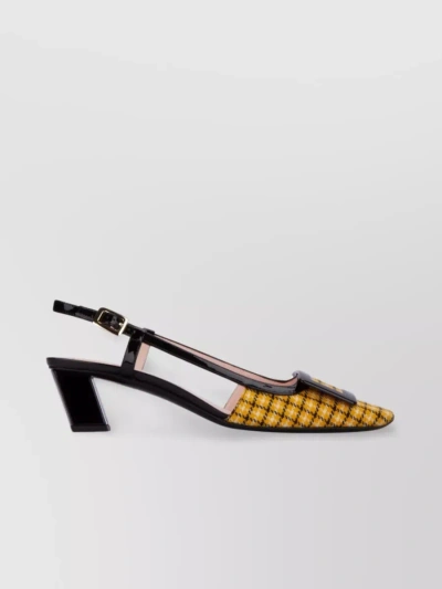 Roger Vivier Chic Two-tone Slingback Pumps In Black