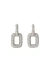 Roger Vivier Choc Round Earrings In White