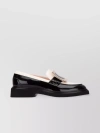 ROGER VIVIER CHUNKY SOLE ROUND TOE LOAFERS