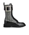 Roger Vivier Clasp Short Boots In Black