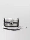 Roger Vivier Clutch Fabric Checkered Strap Detachable
