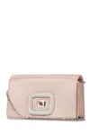 Roger Vivier Embellished Buckle Rectangular Satin Clutch In M014