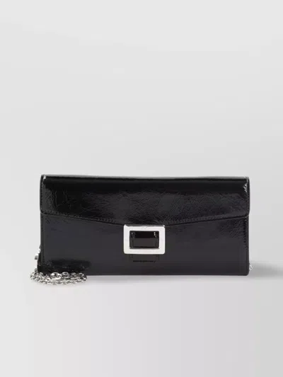 Roger Vivier Clutch Rectangular Shape Chain Attachable