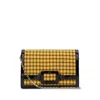 Roger Vivier Structured Tweed Shoulder Bag In Yellow