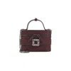 Roger Vivier Vanity Micro Bag Rectangular Shape In Purple
