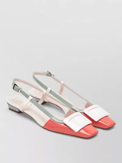 Roger Vivier Multicolour Belle Vivier Slingback Ballerinas In Patent Leather