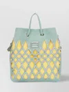 Roger Vivier Colorful Cut-out Embellished Tote In Cyan