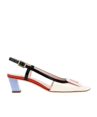 ROGER VIVIER ROGER VIVIER COVERED BUCKLE SLINGBACK PUMPS