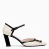 Roger Vivier Women's Cream/black Patent Leather Mary-jane Pumps | Size 39.5 | Rvw71335990d1p