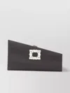 Roger Vivier Crystal Buckle Asymmetrical Clutch