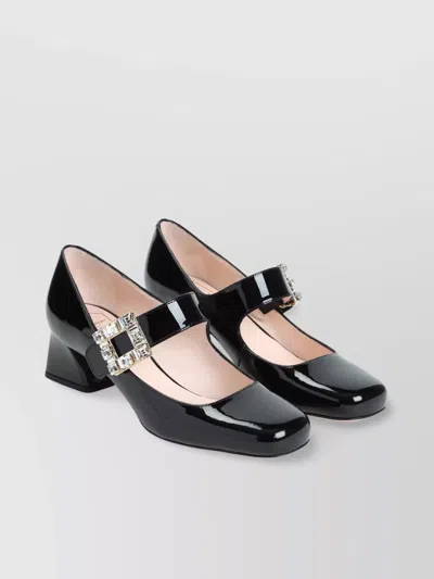 Roger Vivier Très Vivier Embellished Mary Jane Pumps In Black