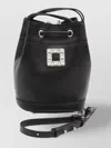Roger Vivier Crystal Buckle Bucket Bag