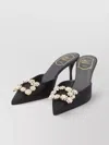 Roger Vivier Crystal Buckle Pointed-toe Mules