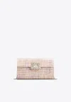 Roger Vivier Crystal Embellished Buckle Clutch In Multicolor