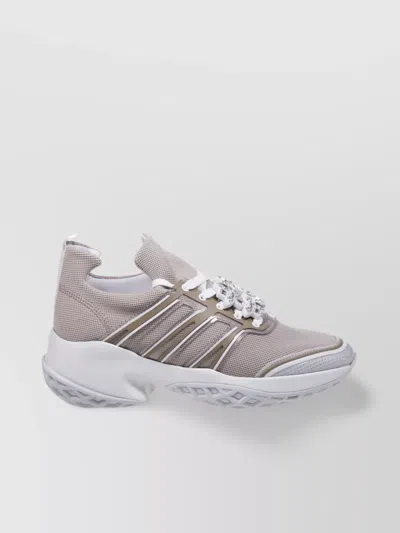 Roger Vivier Crystal Embellished Mesh Lace-up Sneaker