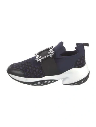 Pre-owned Roger Vivier Crystal Embellishments Athletic Sneakers In Multi