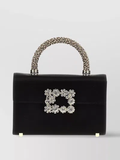 Roger Vivier Crystal Handle Shoulder Bag