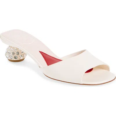 Roger Vivier Crystal Heel Sandal In Cire