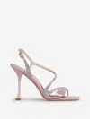 Roger Vivier Pink Open Toe Heels In Pink Colour
