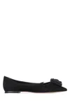 Roger Vivier Ballerina Shoes Featuring Heart Silhouette In Black