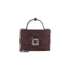 Roger Vivier Vanity Micro Bag Rectangular Shape In Purple