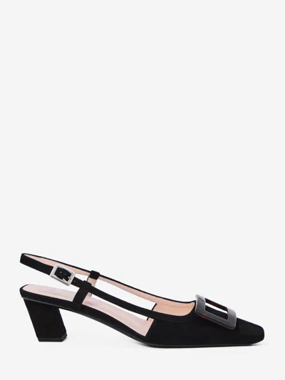 Roger Vivier Dcollet Slingback Belle Vivier In Black