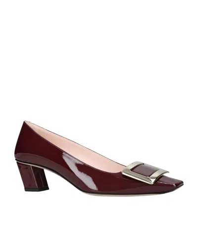 Roger Vivier Decolleté Belle Vivier Pumps 45 In Burgundy