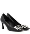 Roger Vivier Trompette Vivier Buckle Pumps In Black