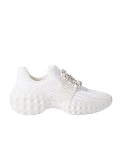 Roger Vivier Viv Run White Sneakers