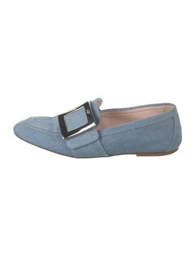 Pre-owned Roger Vivier Denim Loafers In Blue
